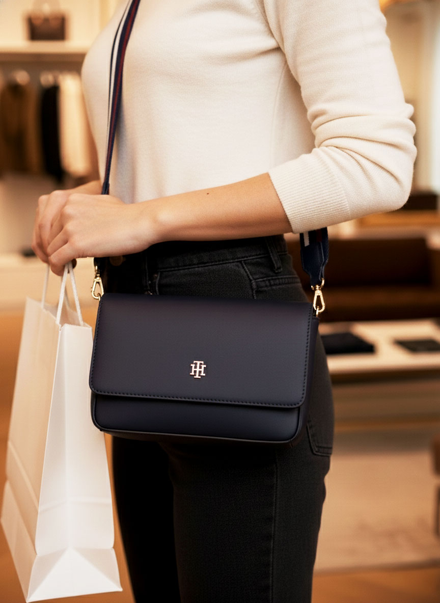 Bolsa Feminina Crossbody Tommy Hilfiger Azul Marinho (Navy Blue)