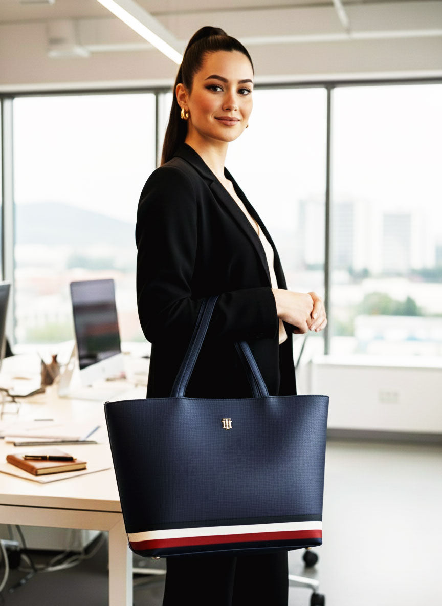 Bolsa Feminina Tote Tommy Hilfiger Azul Marinho (Navy Blue)