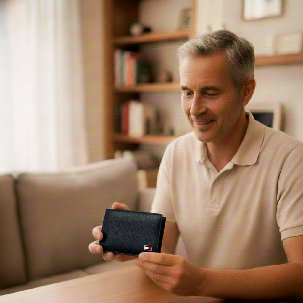 Carteira Masculina Tommy Hilfiger Preta