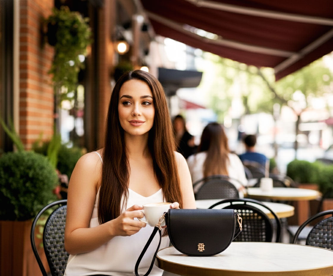 Bolsa Feminina Hobo Crossbody Tommy Hilfiger Preta