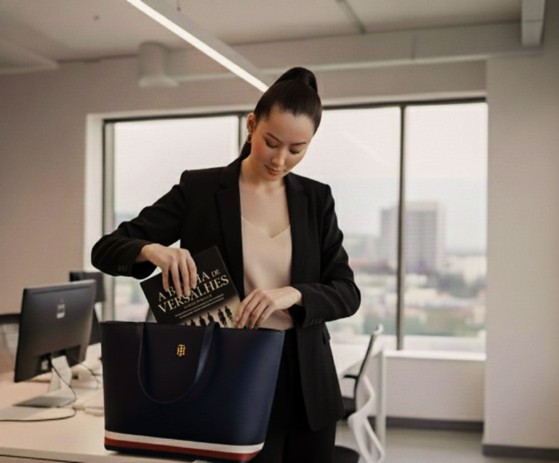 Bolsa Feminina Tote Tommy Hilfiger Azul Marinho (Navy Blue)